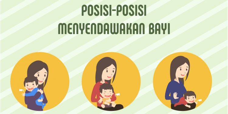 Posisi-Posisi Menyendawakan Bayi