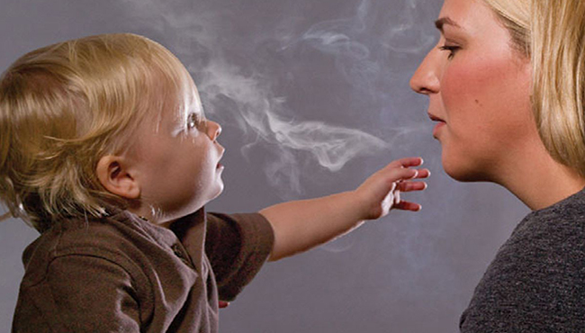 asap rokok bagi bayi