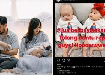 Viralnya Foto Anak Kembar Syahnaz yang Di Posting Akun Jual Beli Bayi