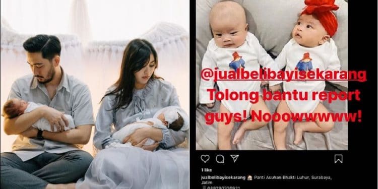 Viralnya Foto Anak Kembar Syahnaz yang Di Posting Akun Jual Beli Bayi
