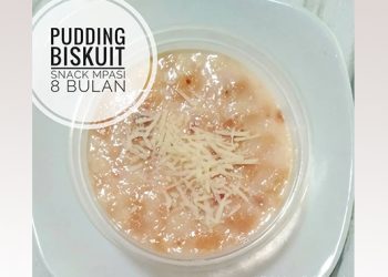 pudding biskuit MPASI anak 8 bulan